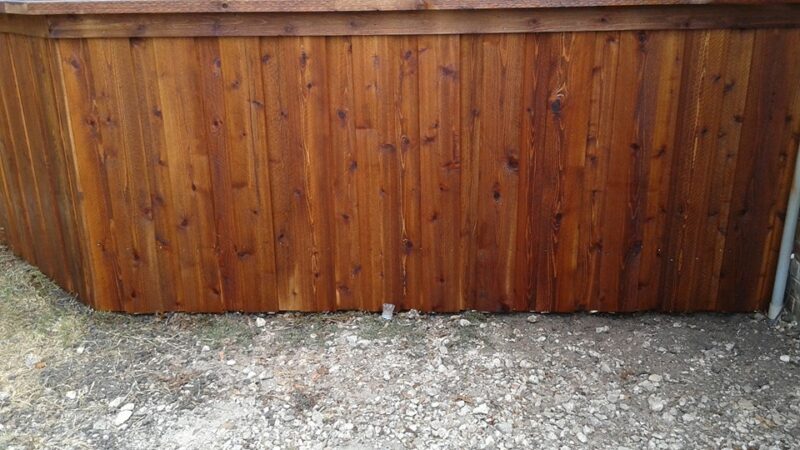 fence staining brentwood