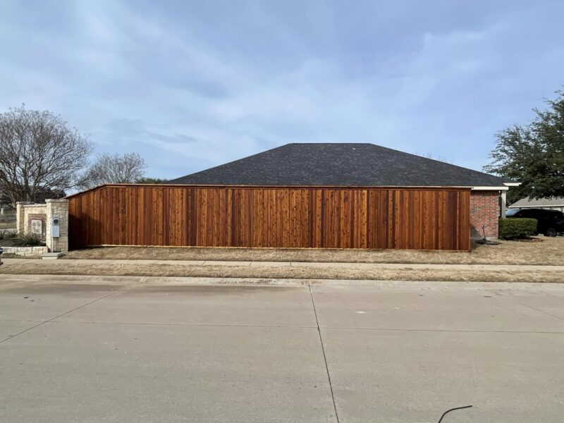 New Wood Fence New Wood Fence