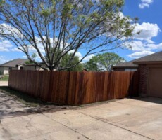 Fence installation